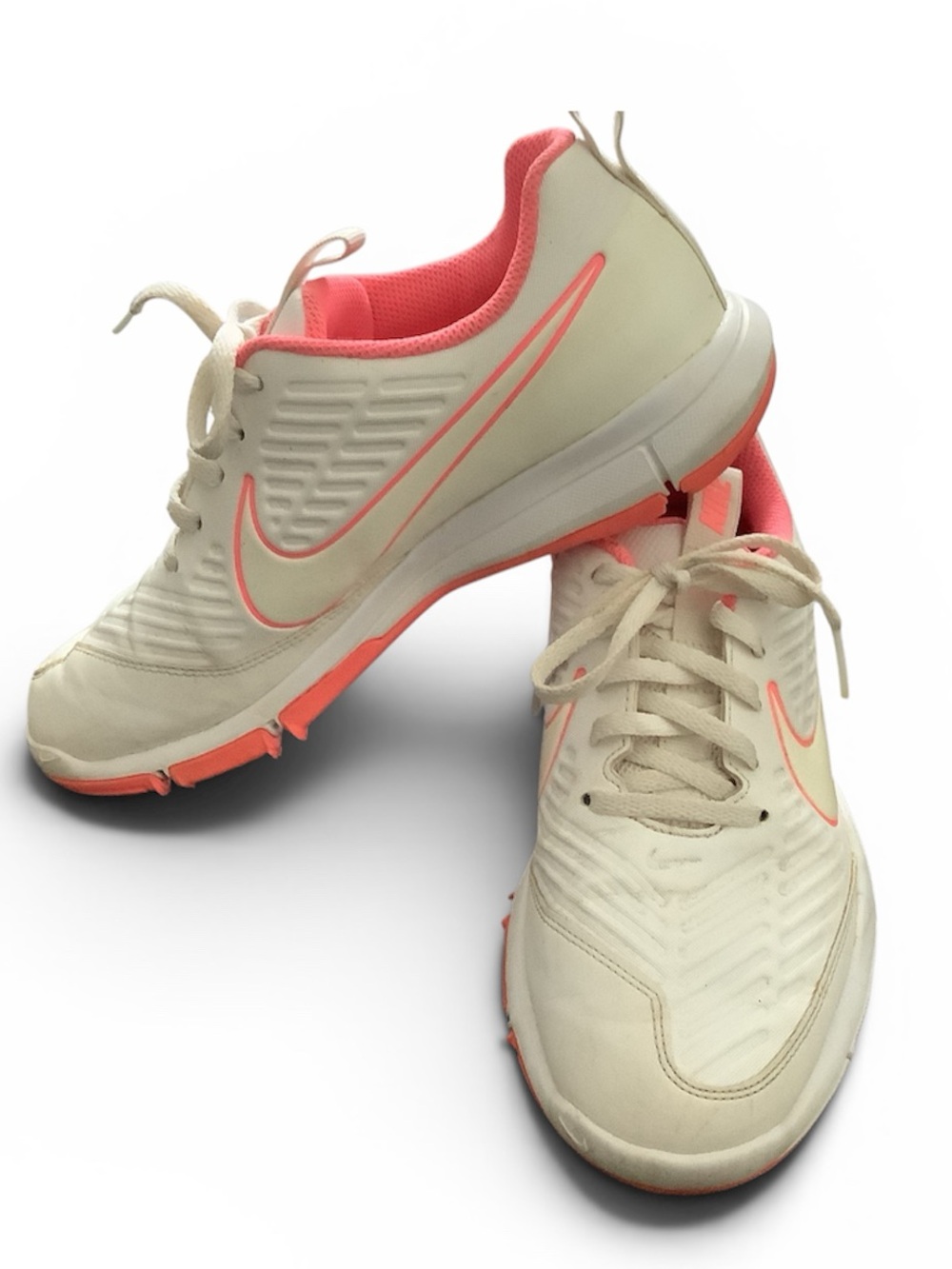 Nike Golf Women Cream and Coral Golf Shoes size 7.5